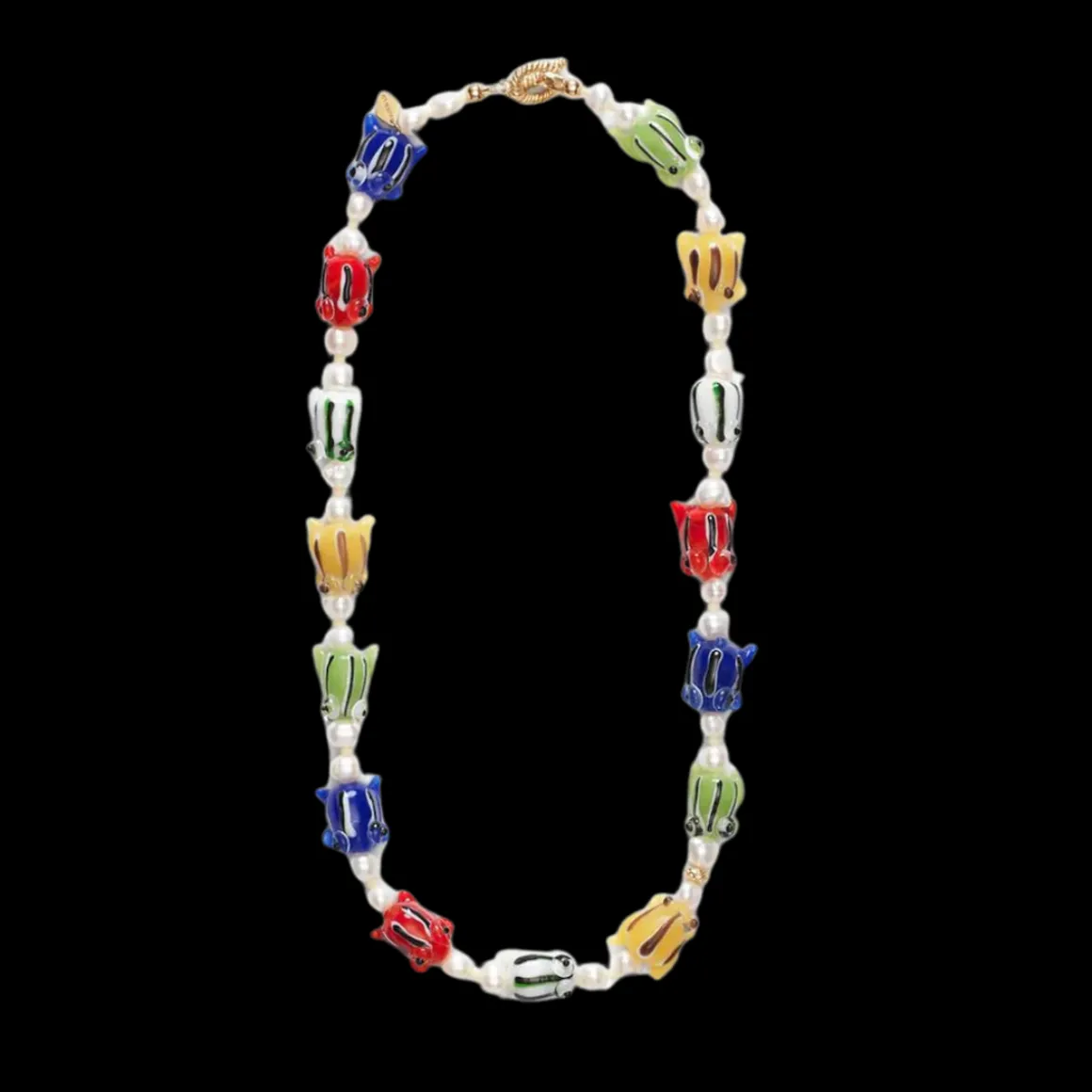 ANNI LU Halskæde Hip Hop Good Luck Pearly Necklace