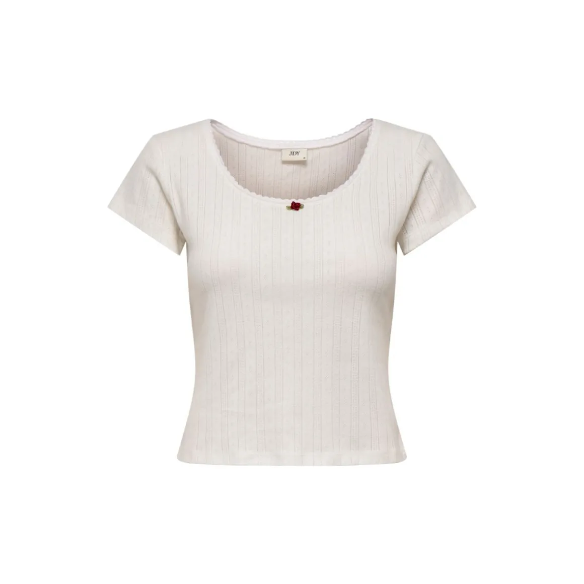 JDY Salsa S/S Short O-Neck Top