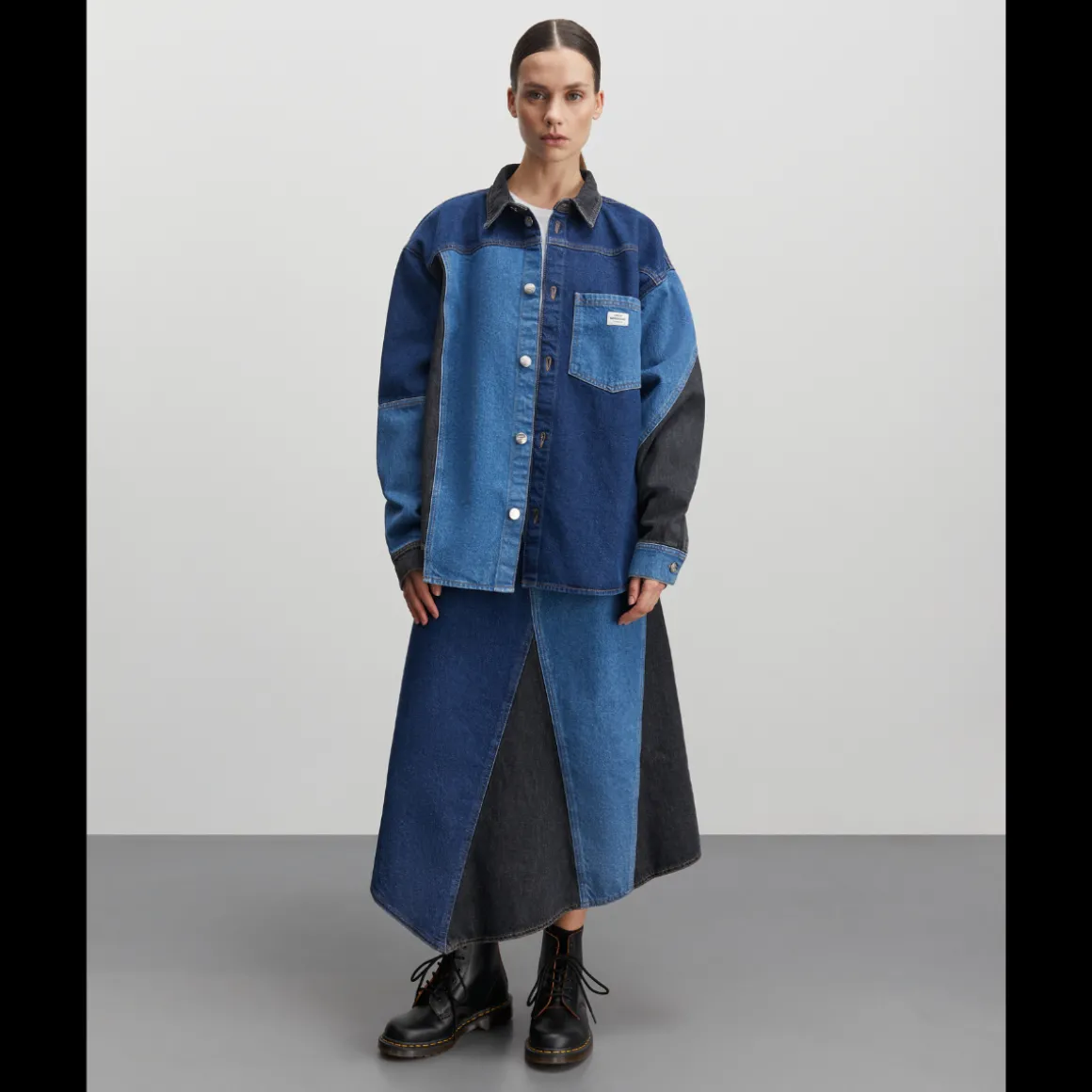 Mads Nørgaard Patch Denim Gisli Shirt