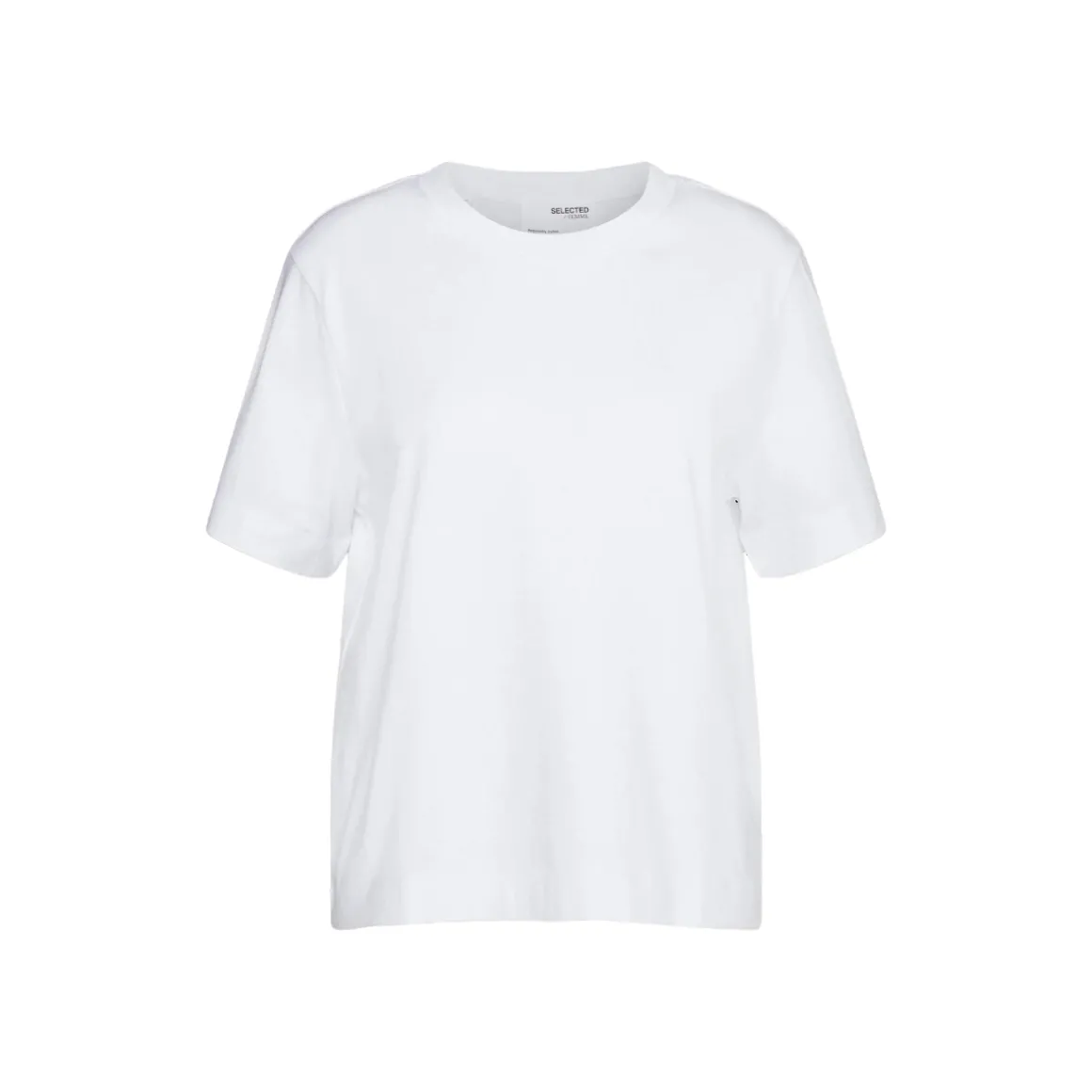 Selected Femme | T-shirt SLFEssential SS Boxy Tee Noos | KØB NU