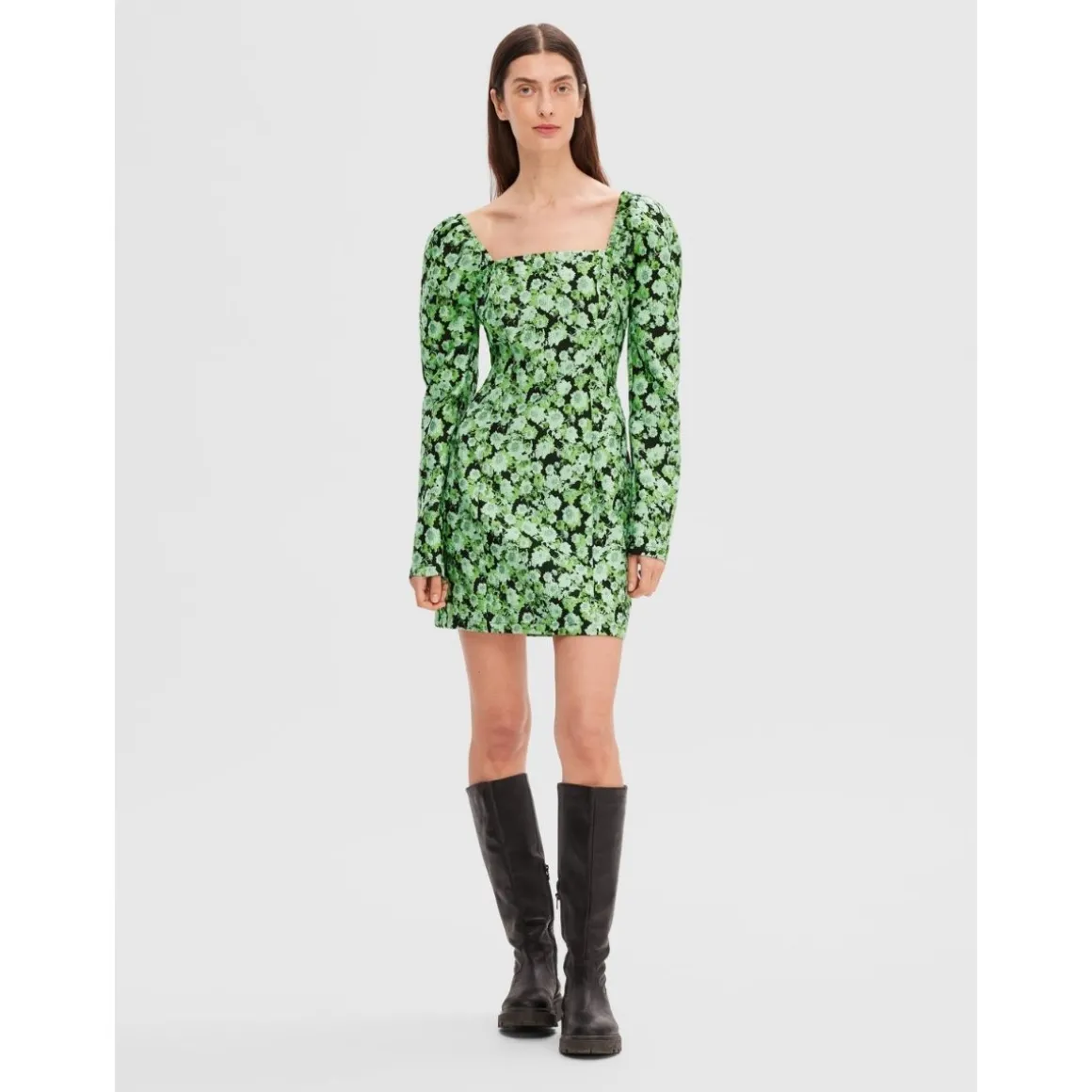Selected Femme Natalie LS Short Dress
