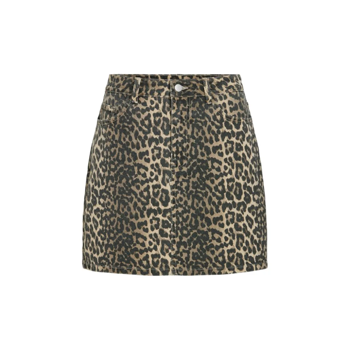 VILA Vi Chia Leopard Short Skirt